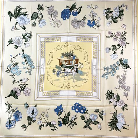 Hermès Quai aux Fleurs Silk Scarf 